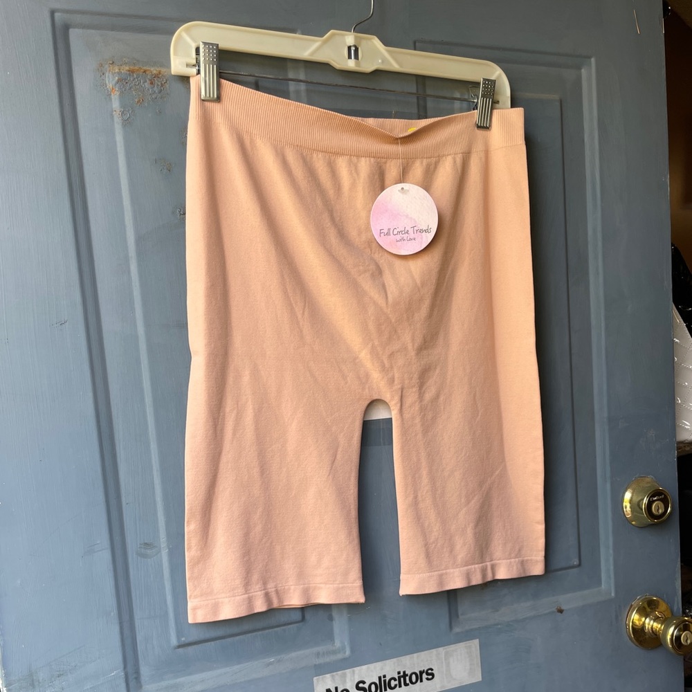 Plus Size Rose Colored Biker Shorts